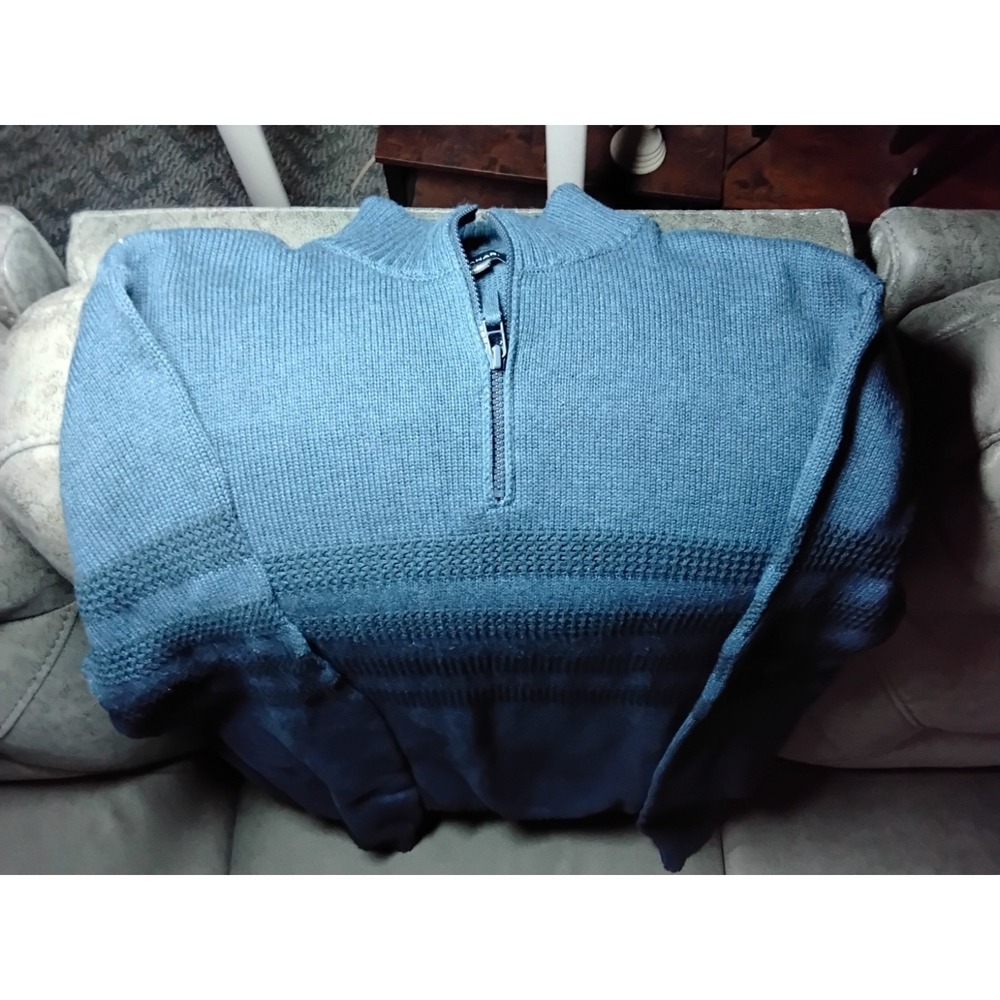 Tahari 1/4 Zip Knit Sweater Mens Size XL